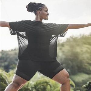 Athleta Mesh Oversized Tee